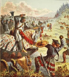 Edward I greift Schottland an, veröffentlicht 1890